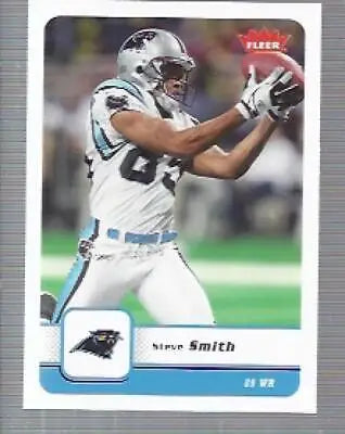 2006 Fleer #13 Steve Smith NM-MT Panthers football card with original gloss finish