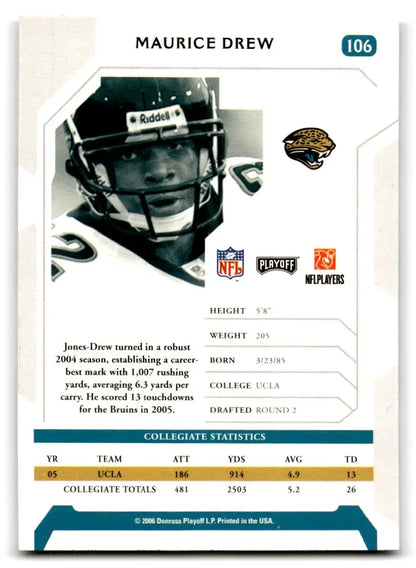 2006 Playoff NFL Playoffs #106 Maurice Drew - Trading Card