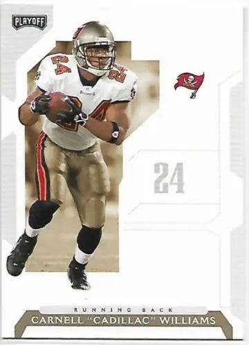Carnell Cadillac Williams football card original gloss from 2006 Playoff NFL Playoffs