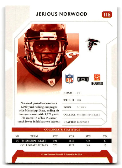2006 Playoff NFL Playoffs #116 Jerious Norwood - Trading Cards