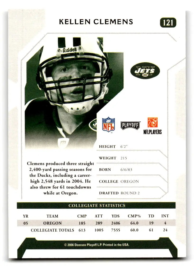 2006 Playoff NFL Playoffs #121 Kellen Clemens - Trading Card