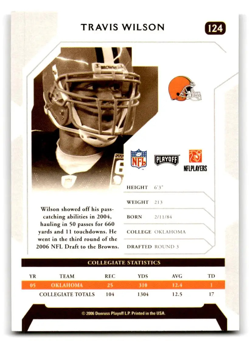 2006 Playoff NFL Playoffs #124 Travis Wilson - Trading Cards
