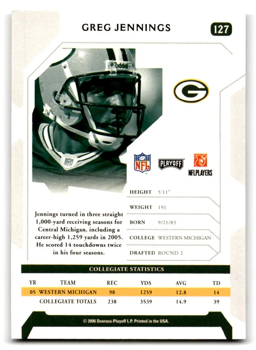 2006 Playoff NFL Playoffs #127 Greg Jennings - Trading Cards