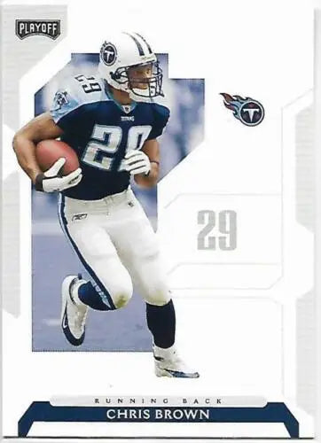 2006 Playoff NFL Playoffs #16 Chris Brown NM-MT Titans original gloss football card