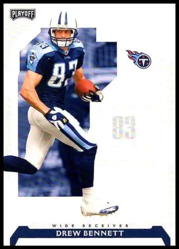 Drew Bennett football card 2006 Playoff NFL Playoffs original gloss Near Mint Titans