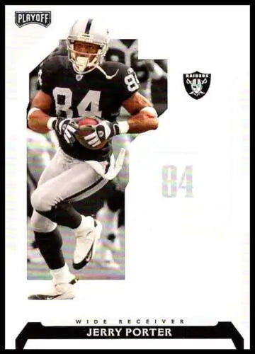 Jerry Porter football card from 2006 Playoff NFL Playoffs in Near Mint condition