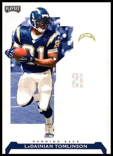 2006 Playoff NFL Playoffs LaDainian Tomlinson football card in original gloss NM condition