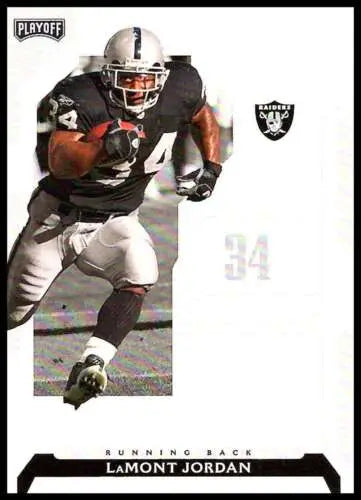 2006 Playoff NFL Playoffs #34 LaMont Jordan football card in original gloss condition