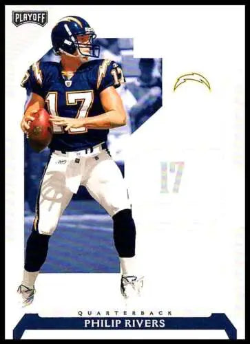 2006 Playoff NFL Playoffs #46 Philip Rivers football card in original gloss Near Mint condition