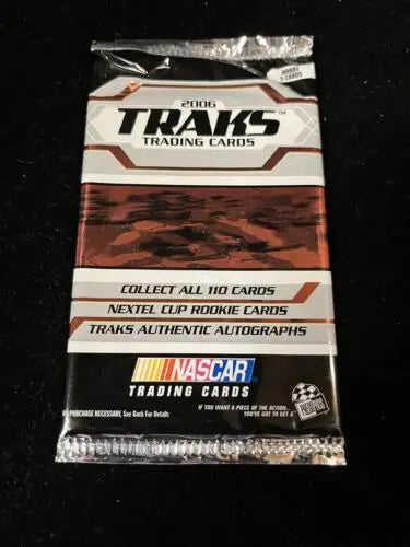 Sealed pack of 2006 Press Pass Nascar Traks hobby packs sealed for collectors