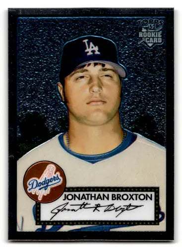 Jonathan Broxton baseball card from 2006 Topps 1952 Edition Chrome with original gloss