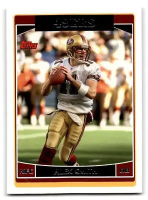 Alex Smith 2006 Topps #43 trading card showcasing the football star’s collectible value