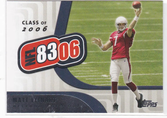 Football trading card of NFL6 Matt Leinart, quarterback for Arizona Cardinals