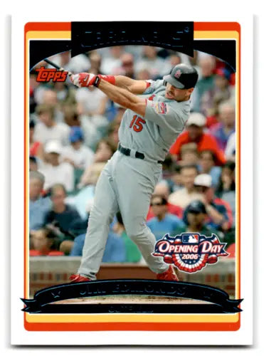 Jim Edmonds 2006 Topps Opening Day #129 baseball card with original gloss, Cardinals