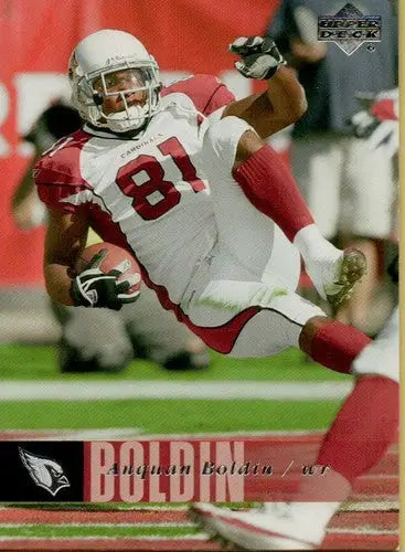 Original gloss 2006 Upper Deck Anquan Boldin football trading card product display