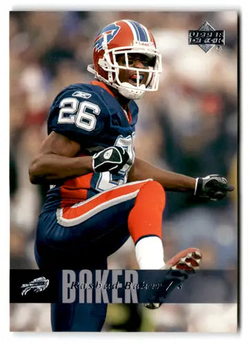 Original gloss image of Football player in uniform featuring Rashad Baker from Upper Deck