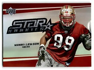 Manny Lawson 2006 Upper Deck #238 trading card display for collectors
