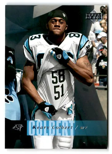 Original gloss Football trading card featuring Keary Colbert from 2006 Upper Deck Panthers