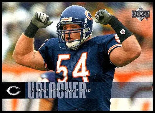 Original gloss 2006 Upper Deck Brian Urlacher football card Bears ID 77470