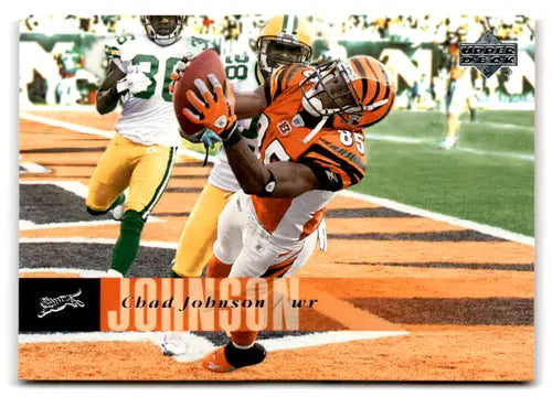 Original gloss 2006 Upper Deck Chad Johnson football card Bengals NM-MT ID 77475
