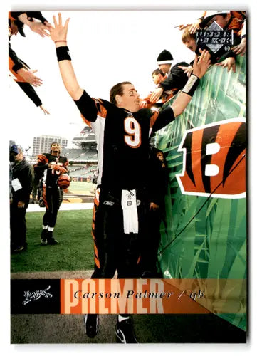 Original gloss Carson Palmer football card from 2006 Upper Deck Bengals collection