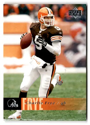 Original gloss Football trading card of Charlie Frye from 2006 Upper Deck Browns