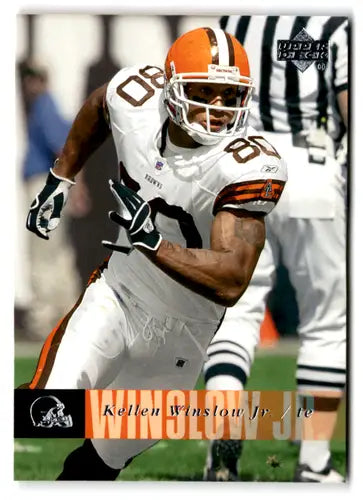 Original gloss 2006 Upper Deck Kellen Winslow Jr. football card Browns NM-MT