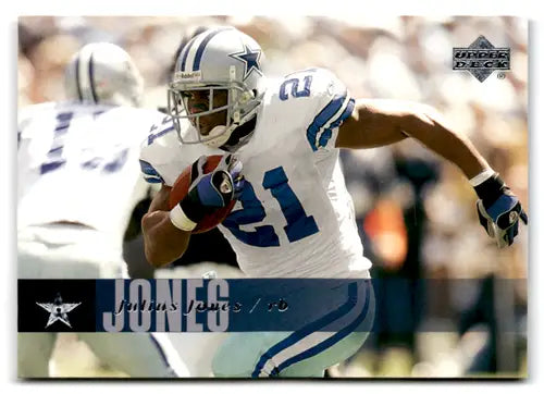 Original gloss Julius Jones football card from 2006 Upper Deck Cowboys collection