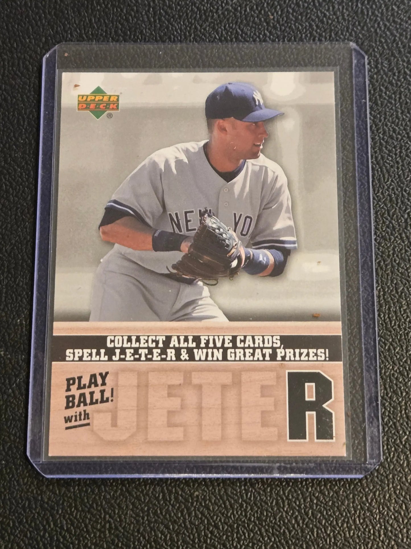 Baseball trading card featuring Derek Jeter from 2006 Upper Deck Jeter Play Ball collection