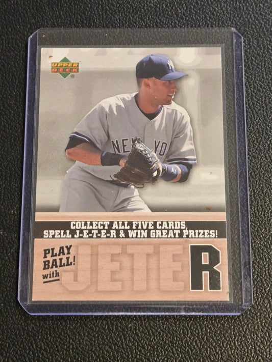 Baseball trading card featuring Derek Jeter from 2006 Upper Deck Jeter Play Ball collection