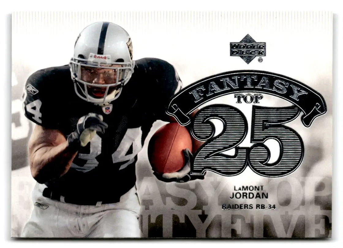 2006 Upper Deck #F25-JO LaMont Jordan Fantasy Top 25 - Trading Card