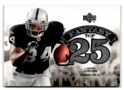 2006 Upper Deck #F25-JO LaMont Jordan Fantasy Top 25 - Trading Card