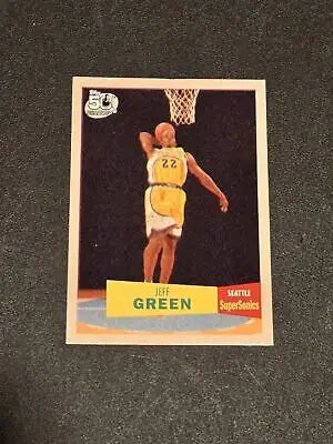 Jeff Green Seattle SuperSonics trading card from 2007-08 Topps series