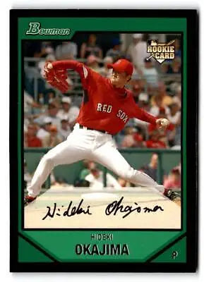 Hideki Okajima 2007 Bowman #219 baseball card for trading card collectors