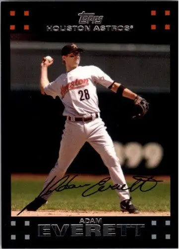 Baseball card featuring Adam Everett NMNT from 2007 Topps Astros series