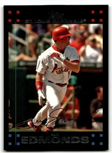 Jim Edmonds baseball card 2007 Topps #39 NM Near Mint featuring original gloss design