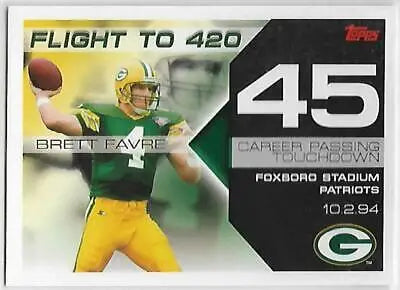 Brett Favre football card from the 2007 Topps Collection in original gloss quality