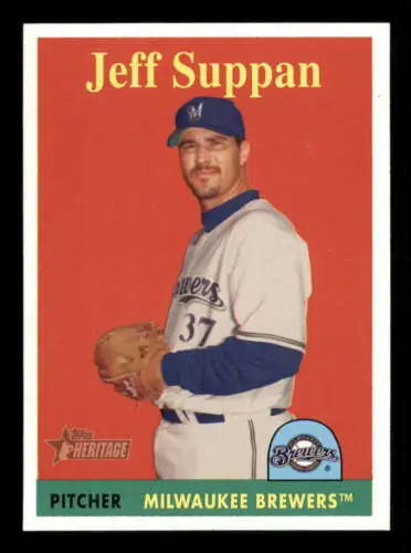2007 Topps Heritage #97b Jeff Suppan baseball card with original gloss from Cardinals