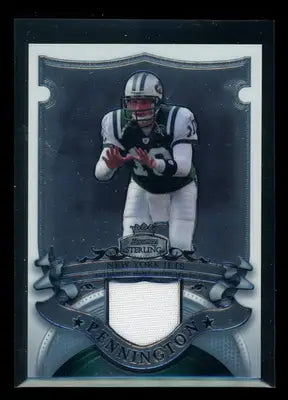 2007 Topps Sterling Chad Pennington Jersey Patch Football trading card with relic swatch