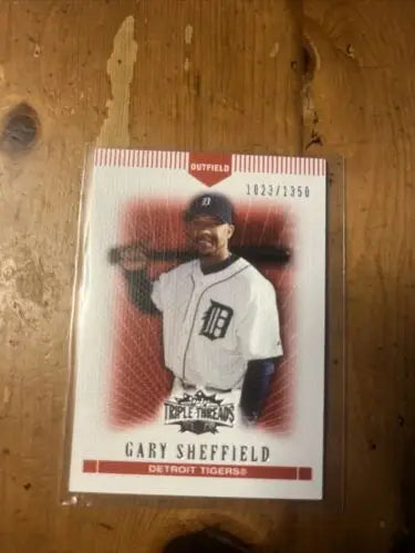 2007 Topps Triple Threads Gary Sheffield baseball card #84 /1350 collectible item