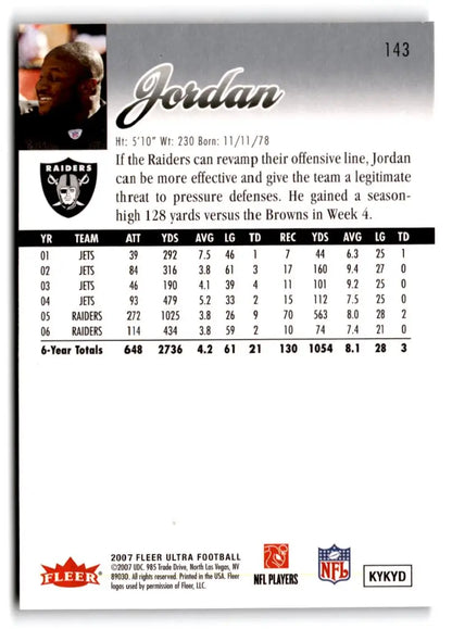 2007 Ultra #143 LaMont Jordan - Trading Card