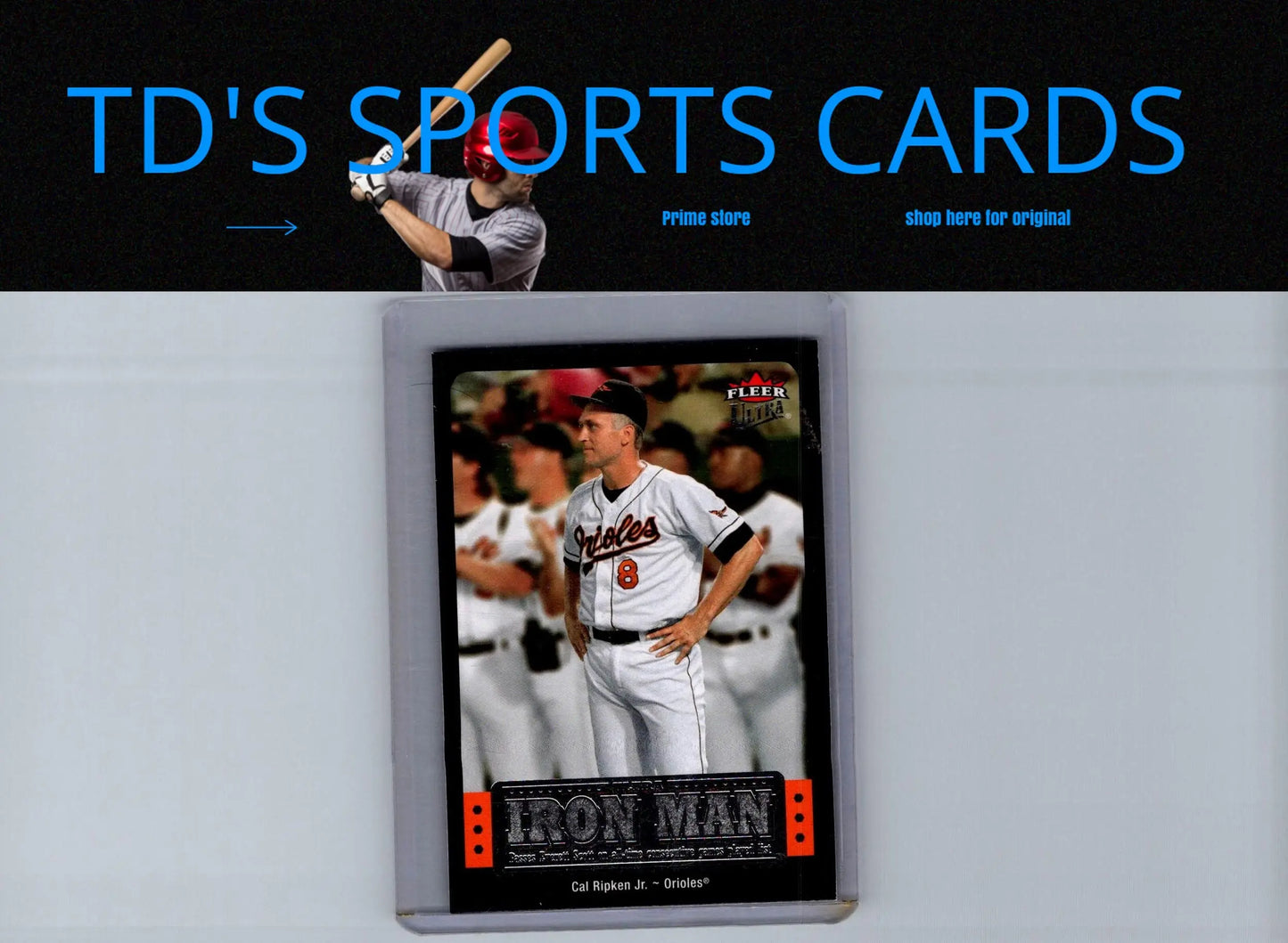 Cal Ripken Jr. baseball card from 2007 Ultra Ultra Iron Man collection
