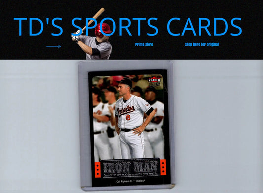 Cal Ripken Jr. baseball card from 2007 Ultra Ultra Iron Man collection