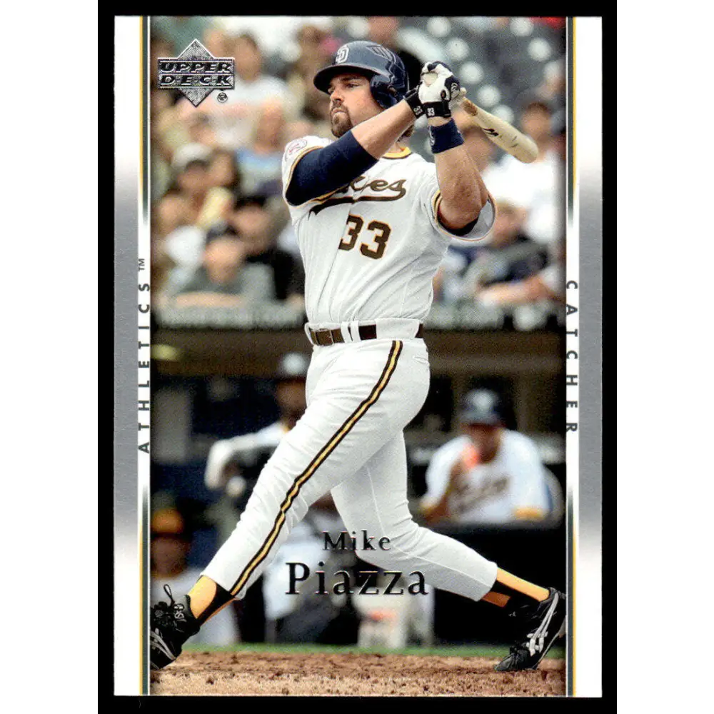 2007 Upper Deck #419 Mike Piazza EX/NM Oakland Athletics Baseball Card