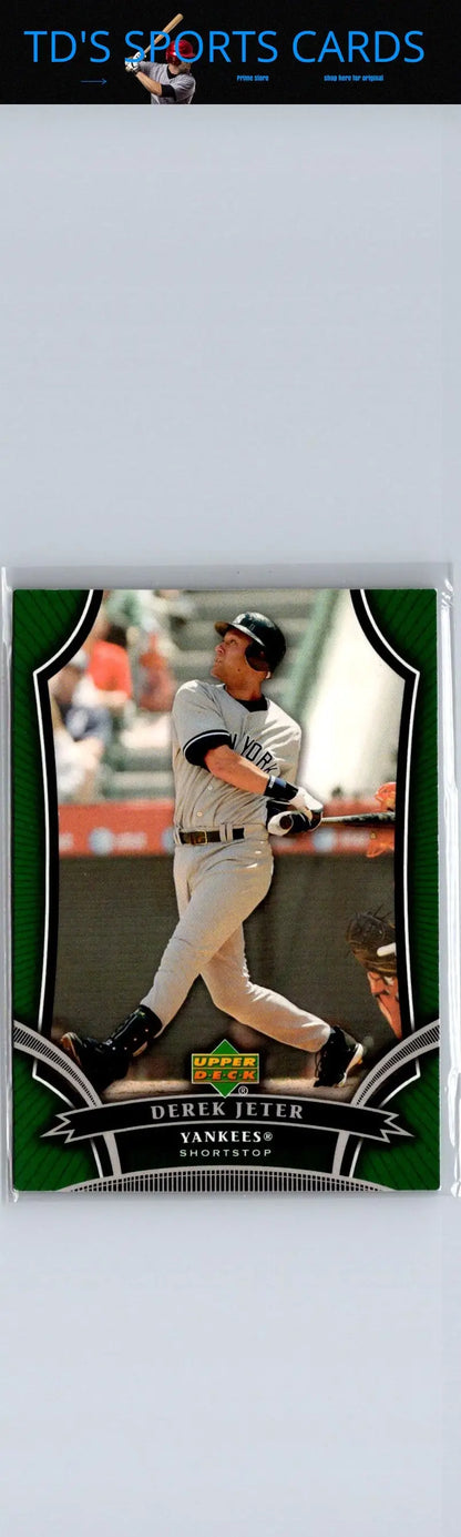 Derek Jeter baseball card from 2007 Upper Deck Holiday Inn #16 collectible series