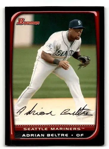 Adrian Beltre Seattle Mariners baseball card with original gloss from 2008 Bowman series