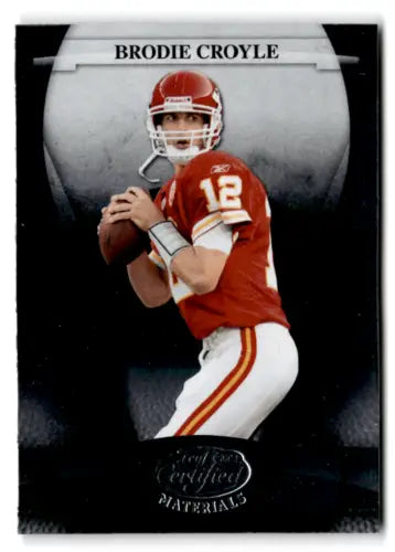 2008 Leaf Certified Brodie Croyle football card in Near Mint condition with original gloss