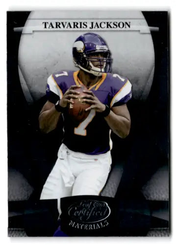 Tarvaris Jackson football card from 2008 Leaf Certified with original gloss finish