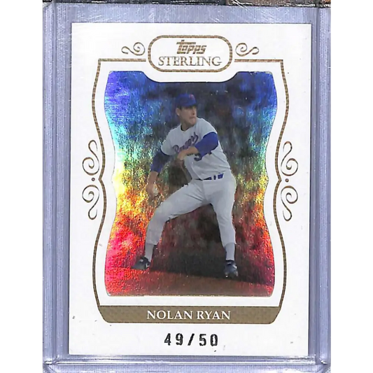 2008 Topps Sterling #197 Nolan Ryan Framed White #/50  Baseball Card