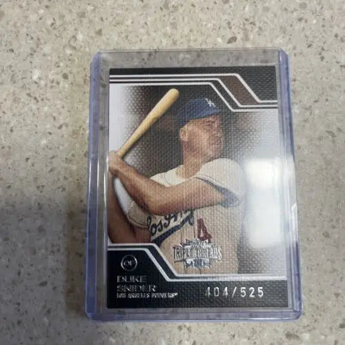 Duke Snider baseball card from 2008 Topps Triple Threads Sepia #89 /525